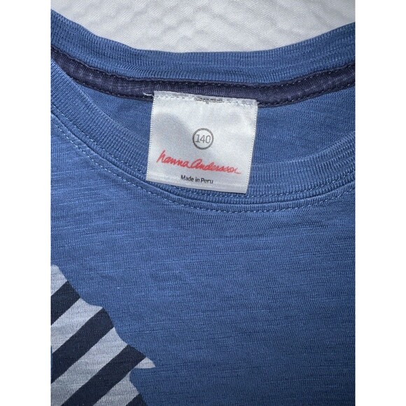 Hanna Andersson T Shirt Boys 140 US Sz 10 Wolf Howl Graphic 100% Cotton Casual - Picture 3 of 7